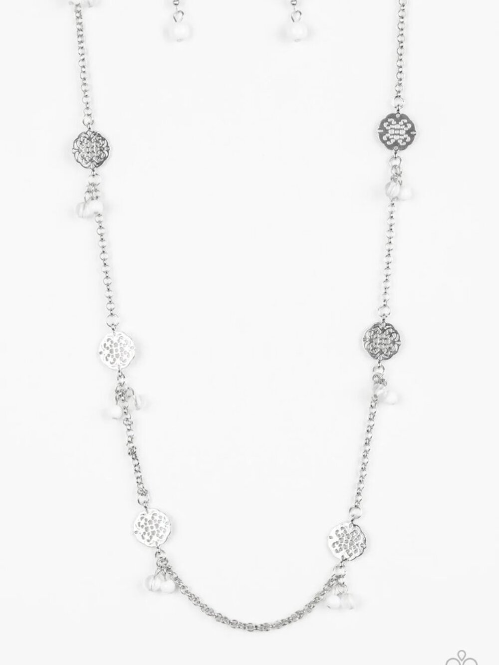 Paparazzi Jewelry Accessories - Color Boost - White Necklace - Vintage - Picture 2 of 6
